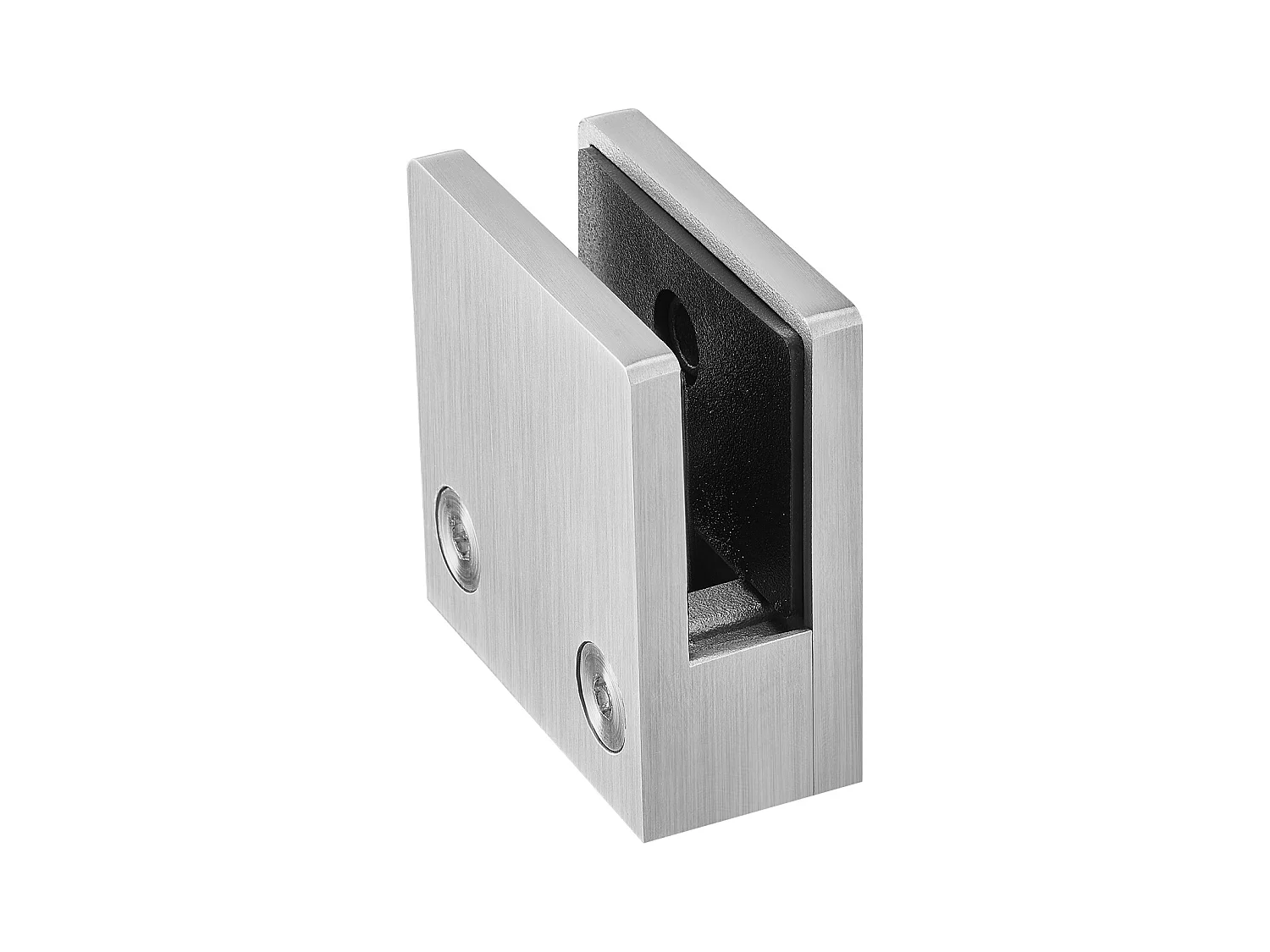 Glasklemme, SucceBuy 4er-Pack Quadratische Glasklemmen-Geländerhalterungen für 0,8–1,2 cm Glas, Silber