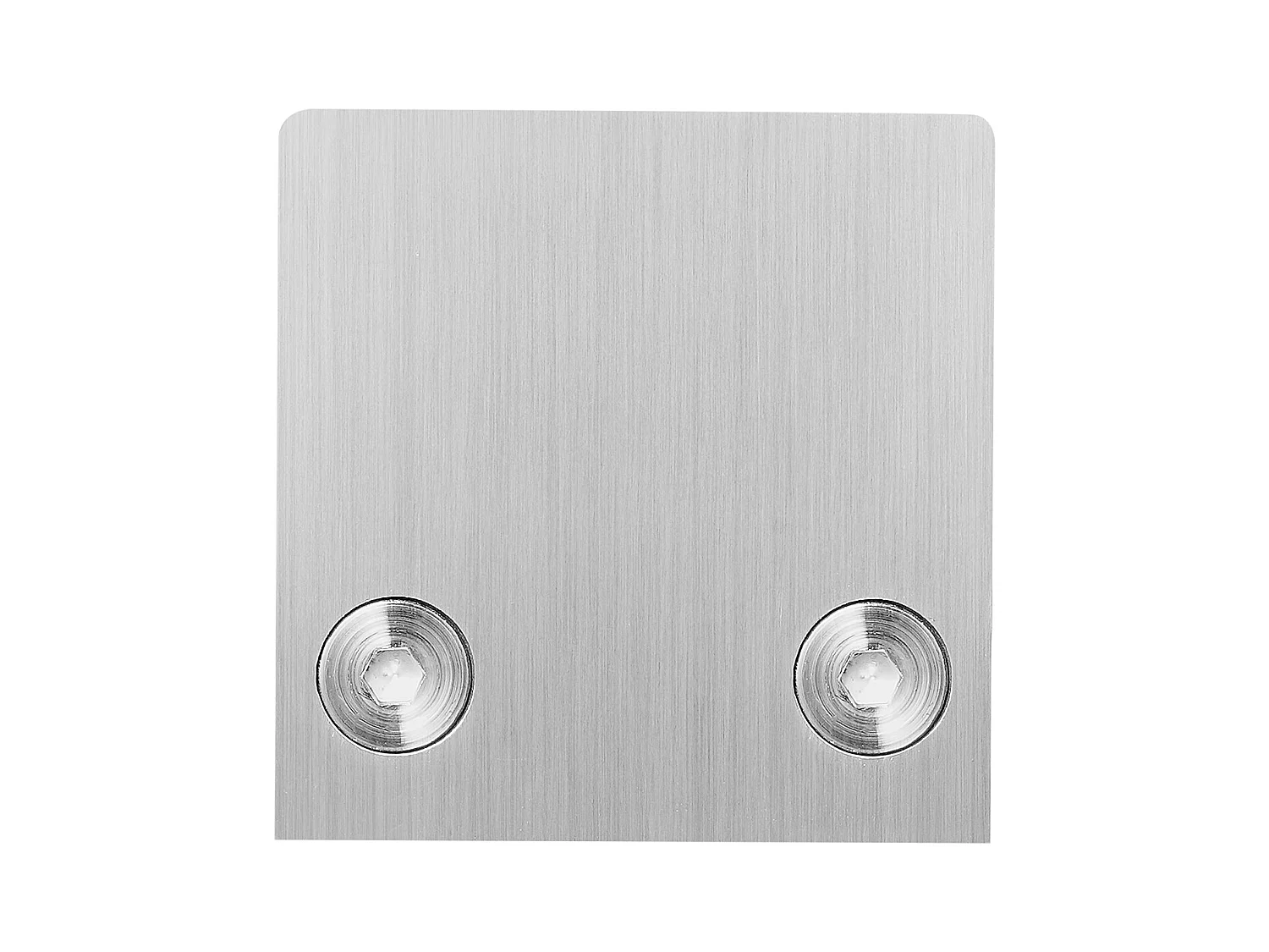 Glasklemme, SucceBuy 4er-Pack Quadratische Glasklemmen-Geländerhalterungen für 0,8–1,2 cm Glas, Silber