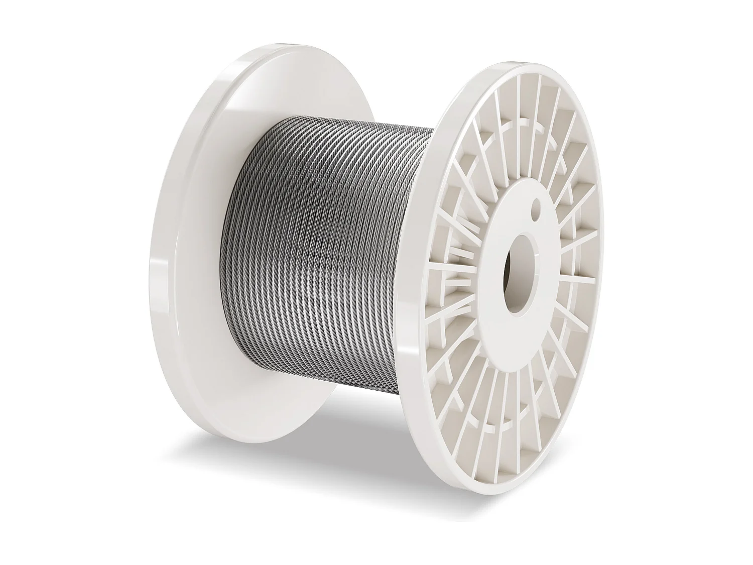 Roestvrijstalen Kabel T304 SucceBuy, Staalkabel 3,18 mm 7x7, Lengte 30,5 m, Leuningkabel