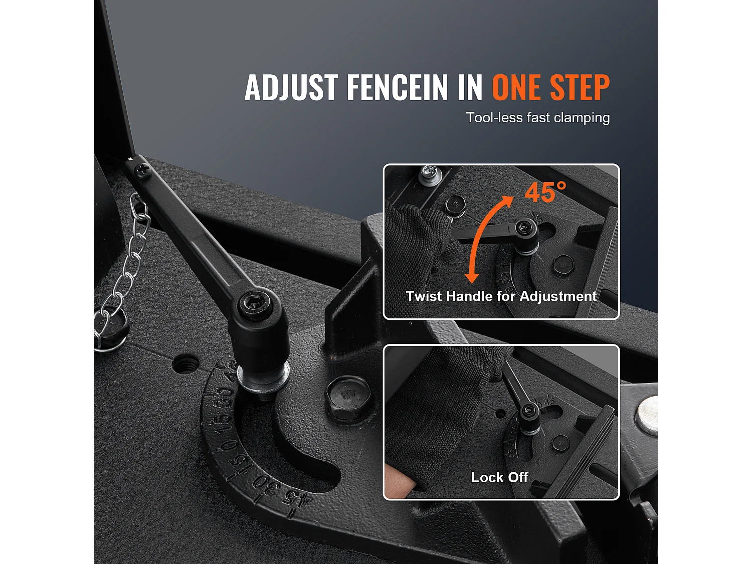 Verstekzaag SucceBuy 35.56 cm Verstekzaag, Hoek van 45° voor het Zagen van Metaal, Gipsplaat Zaag