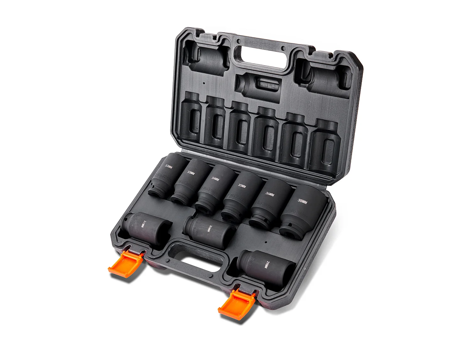 Jeu de Douilles à Choc SucceBuy Jeu de Douilles à Choc 9 Pièces 6 Pans Entraînement 1.27 cm Kit d'Outils à Cliquet