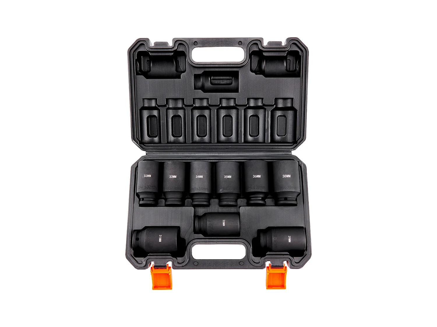 Conjunto de Chaves de Caixa de Impacto SucceBuy Conjunto de Chaves de Caixa de Impacto de 9 Peças, 6 Pontas, Kit de Ferramentas com Roquete de 1.27 cm