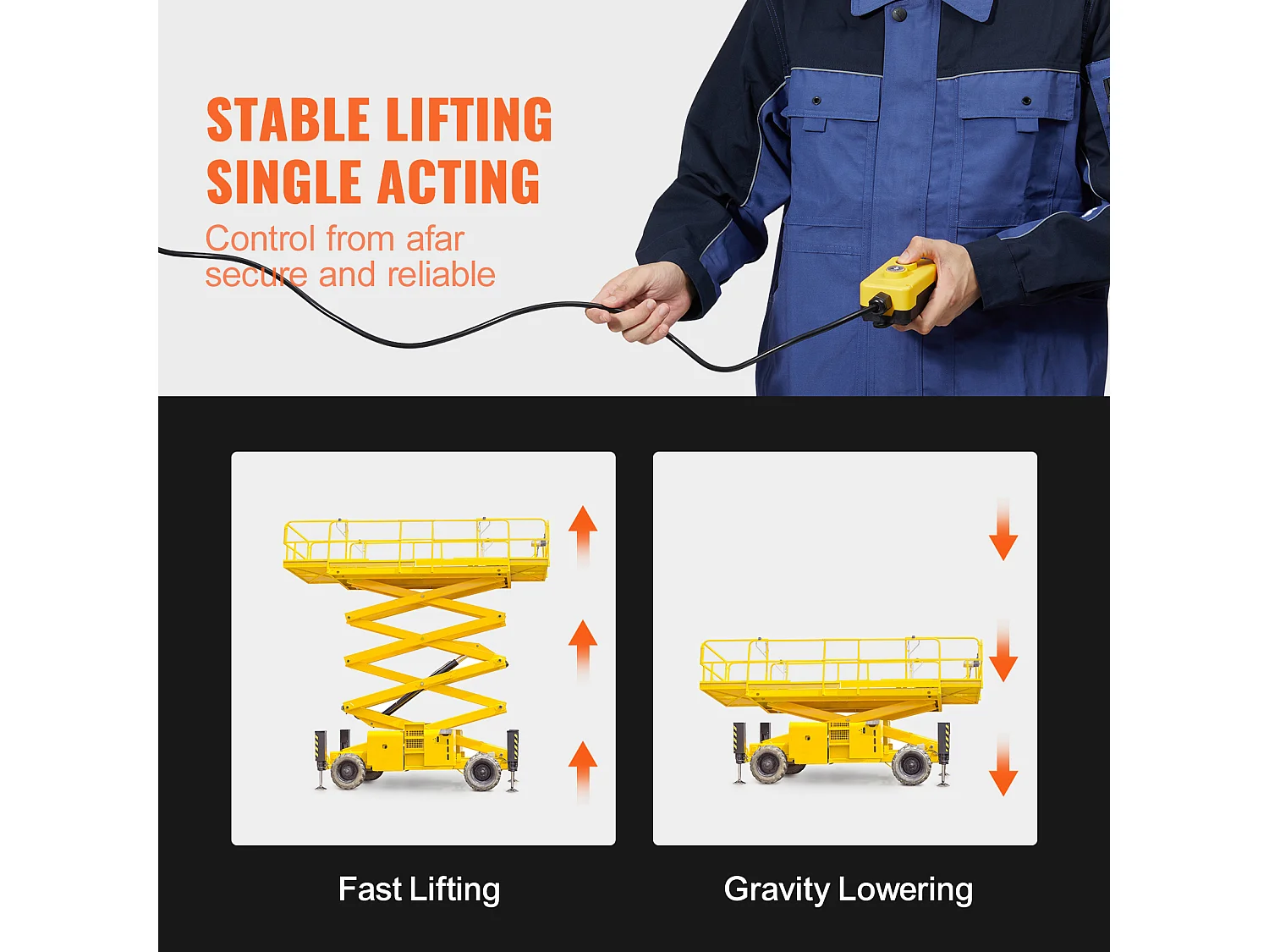 Pompe Hydraulique SucceBuy Pompe Hydraulique de 4.4 Litres, Unité d'Alimentation pour Remorque à Benne Basculante à Simple Effet, DC 12 Volts