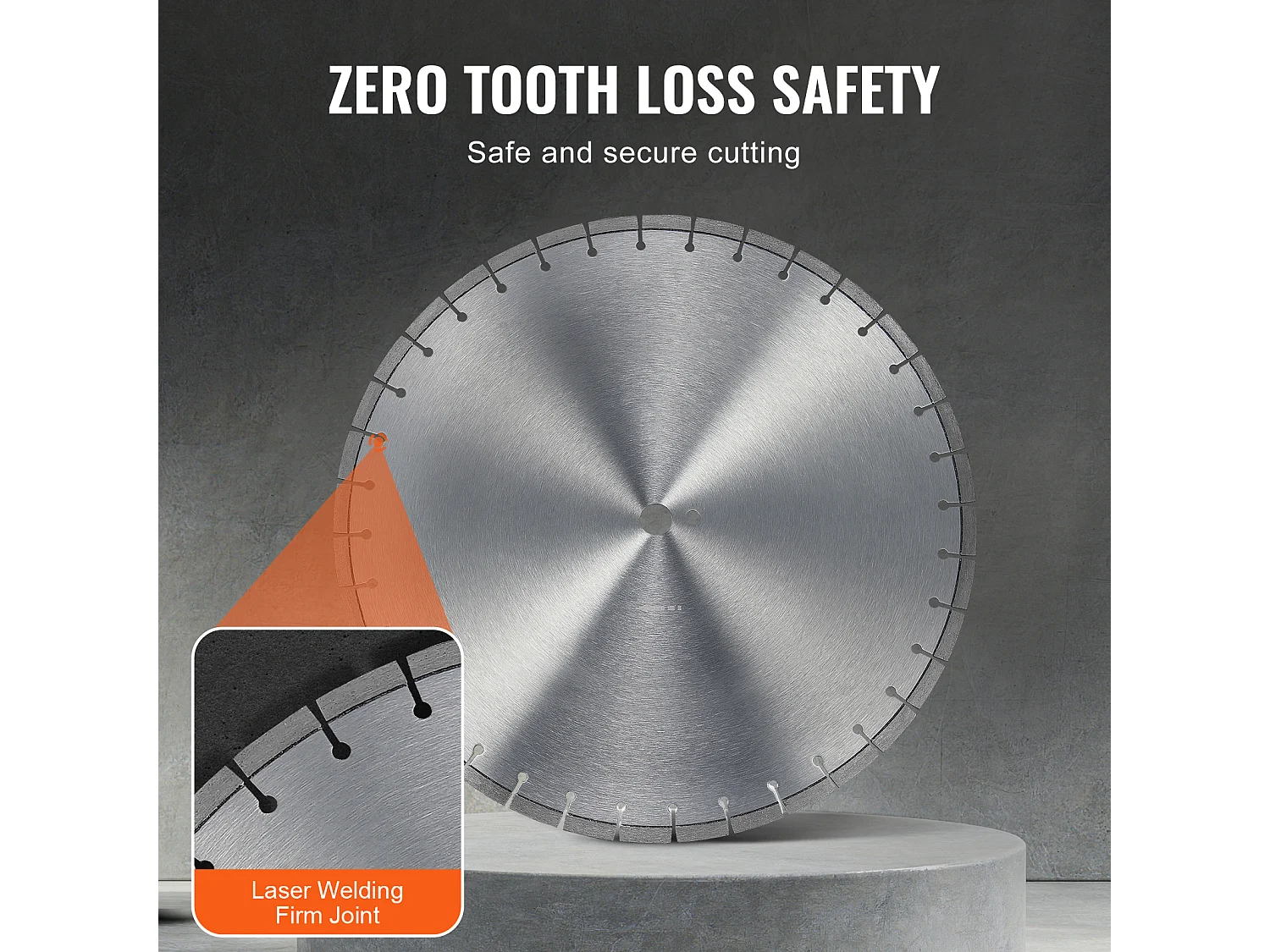 Diamantblad SucceBuy, Diamant-Snijblad, 50.8 cm, Diamantblad voor Betonzaag met Platte Tanden