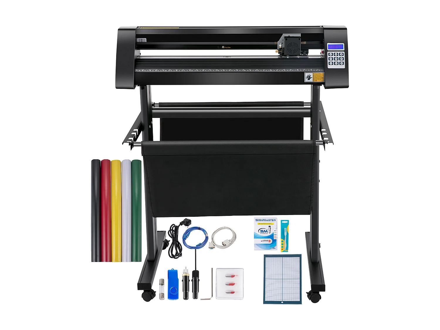 Vinyl Snijplotter SucceBuy 870 mm, LED-Tracer met Leidinglicht, SignMaster-Etiketmachine