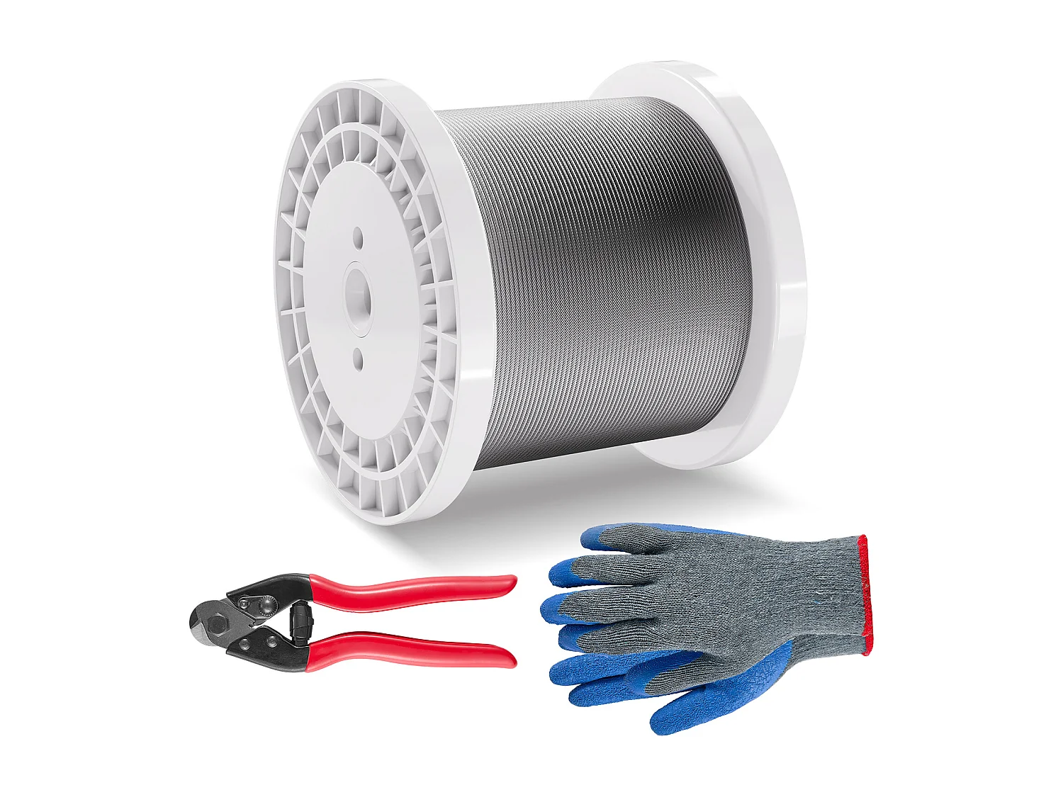 Roestvrijstalen Kabel T316 SucceBuy, Diameter 3,18 mm, Lengte 305 m, 7x7, Leuningkabel