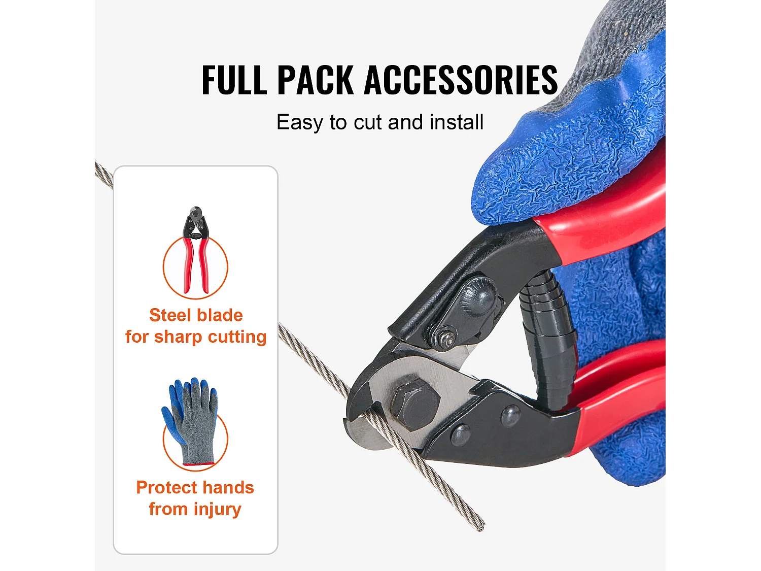 Roestvrijstalen Kabel T316 SucceBuy, Diameter 3,18 mm, Lengte 305 m, 7x7, Leuningkabel