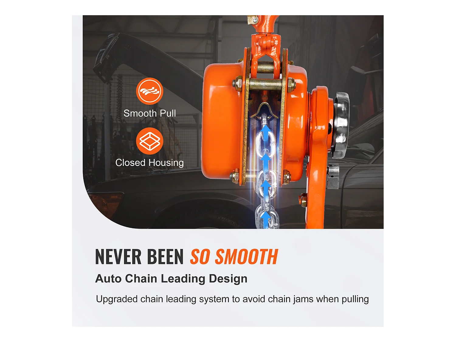 Treuil, SucceBuy Palan à Chaîne à Levier, Capacité de 1,5 Tonne, Élèvateur à Cliquet G80 de 5,8 m