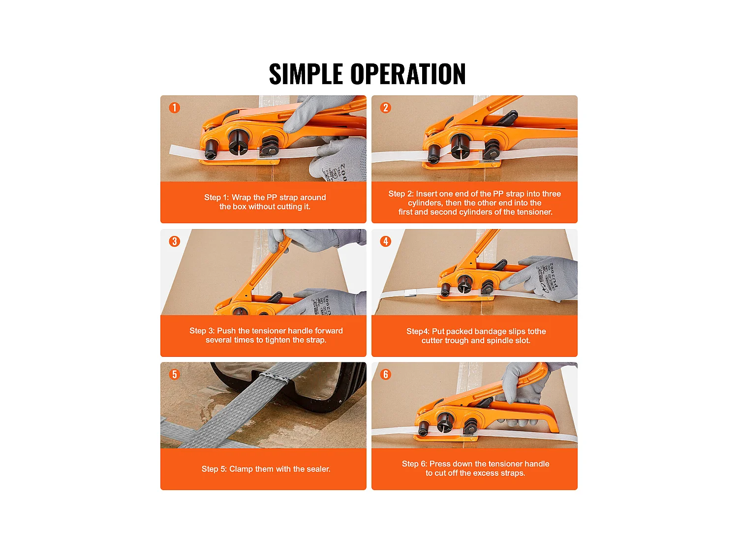 Kit di Cerclaggio SucceBuy Banding, Tensore e Sigillatore, Cintura PP di 100 M