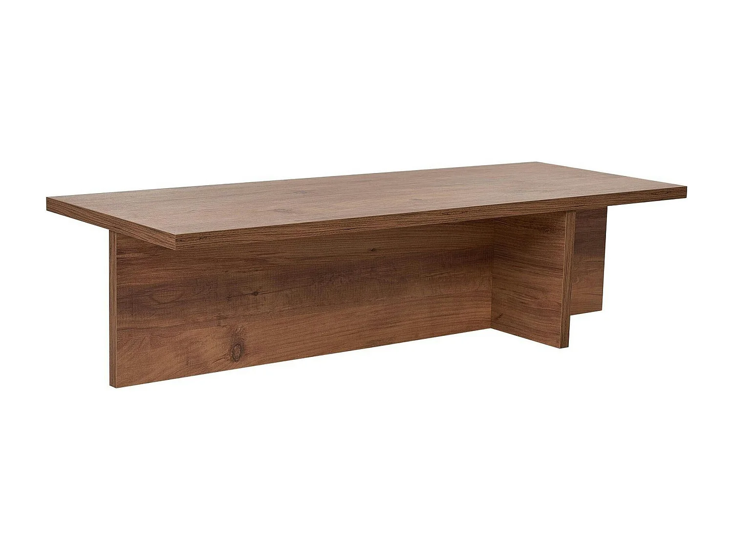 Table basse moderne minimaliste - effet bois de pin MARFA