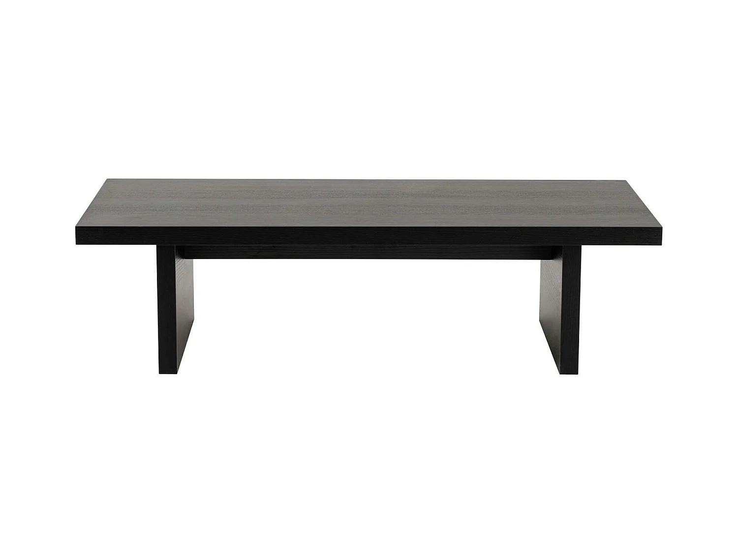 Table basse gigogne design – effet bois noir (3 pièces) MARFA