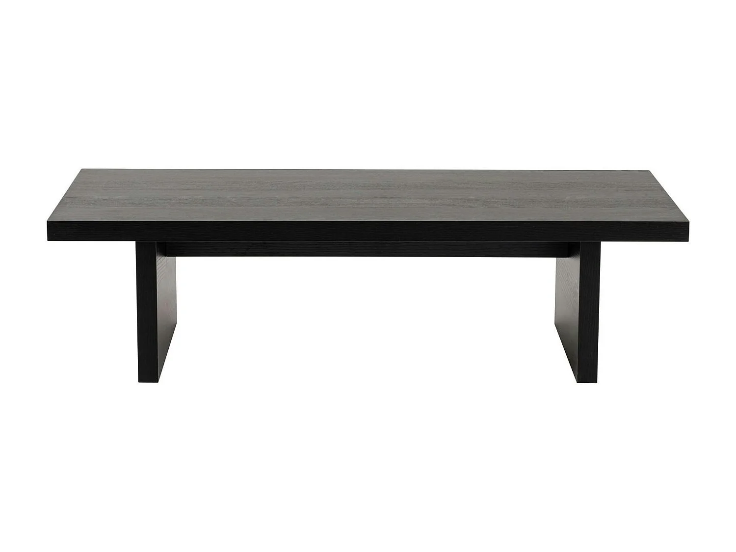 Table basse gigogne design – effet bois noir (3 pièces) MARFA