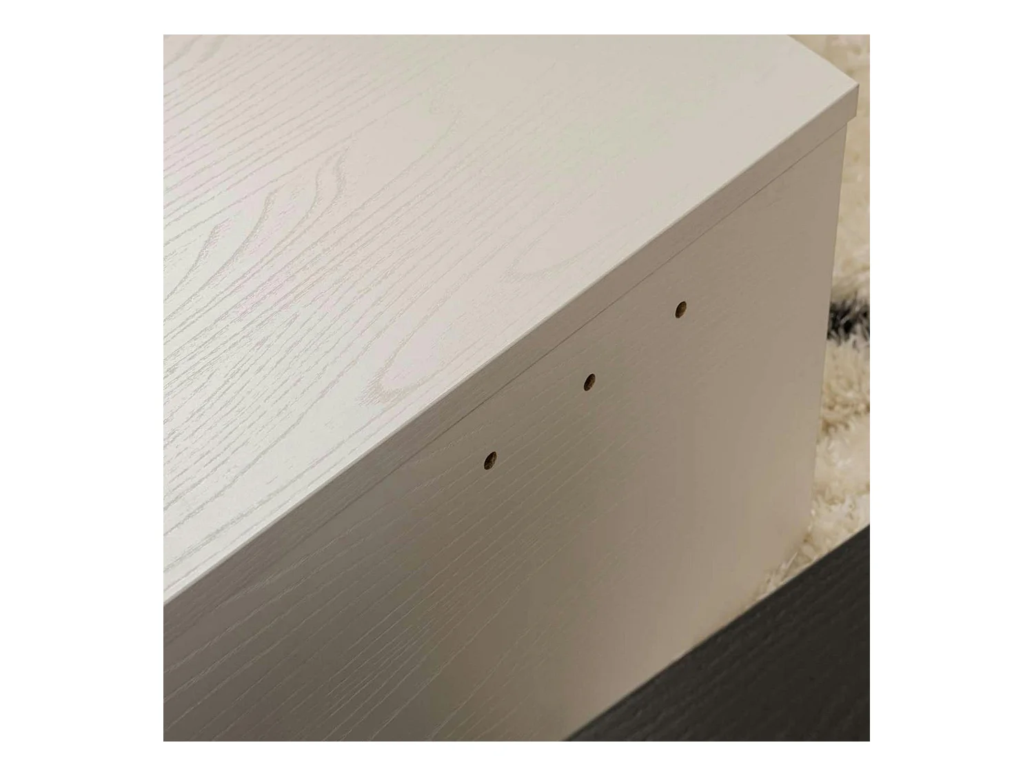 Table basse moderne noire & blanche - 2 hauteurs MARFA