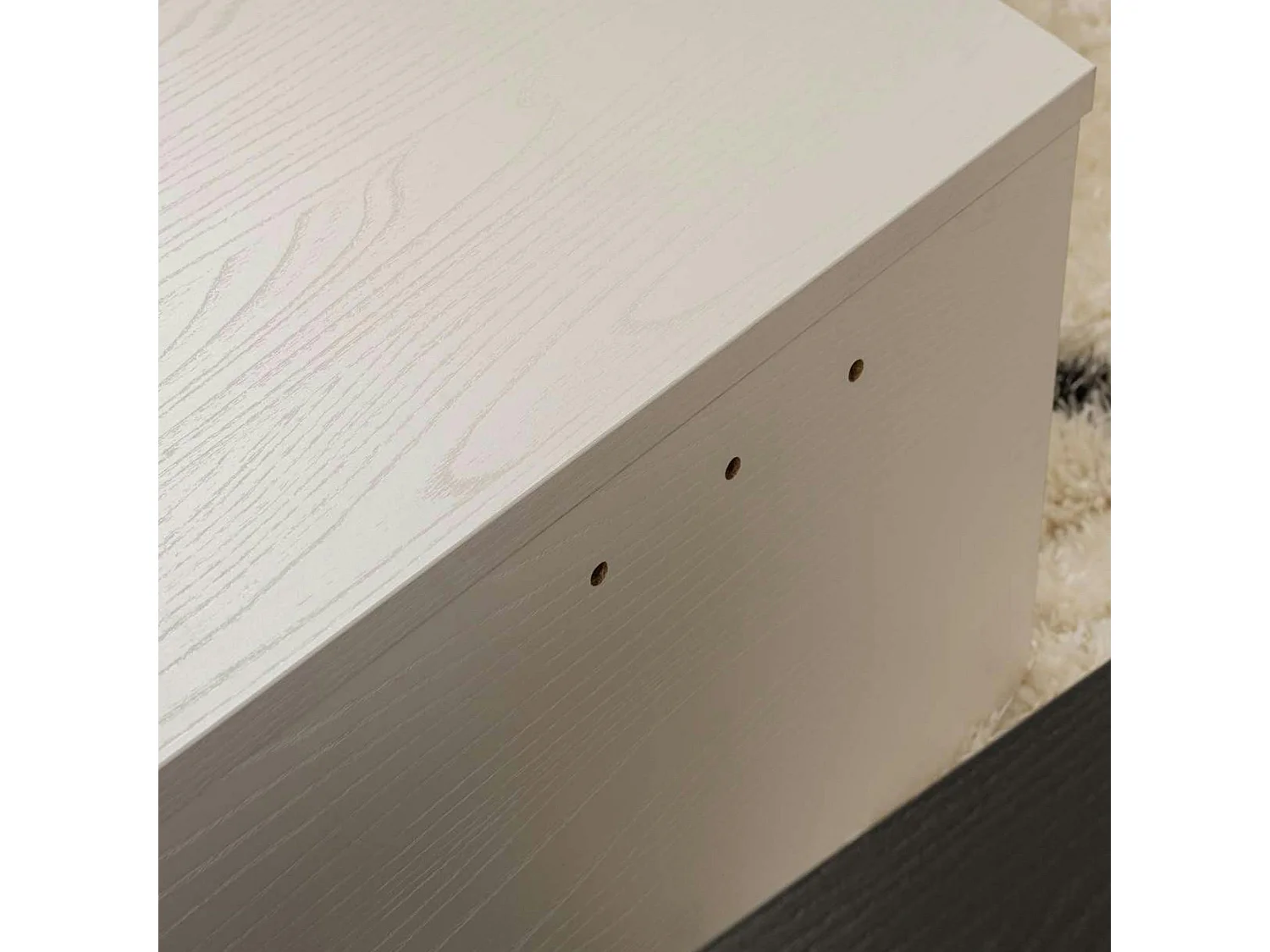 Table basse moderne noire & blanche - 2 hauteurs MARFA