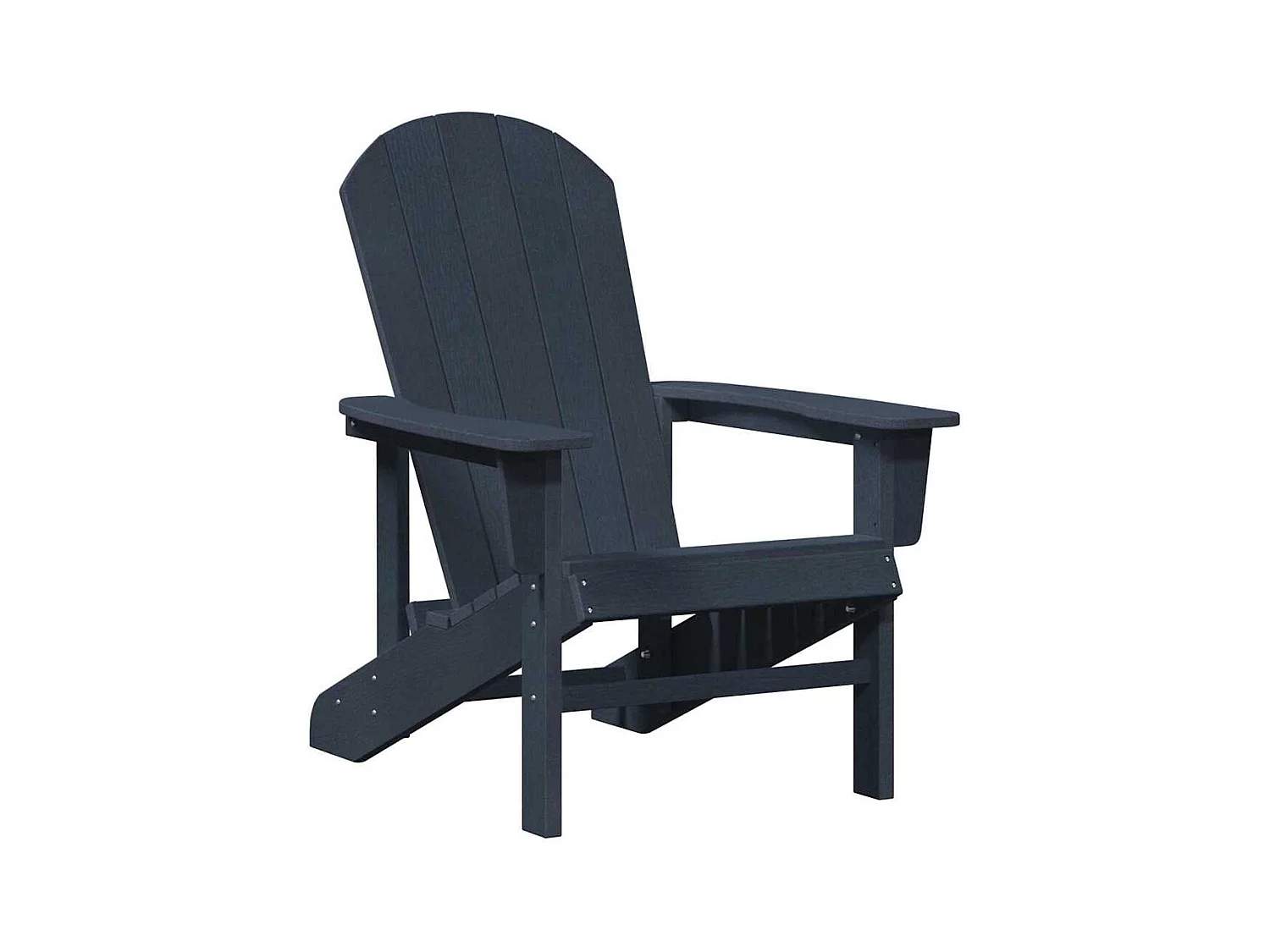 Chaise Adirondack bleu marine 74x82x91 cm HDPE