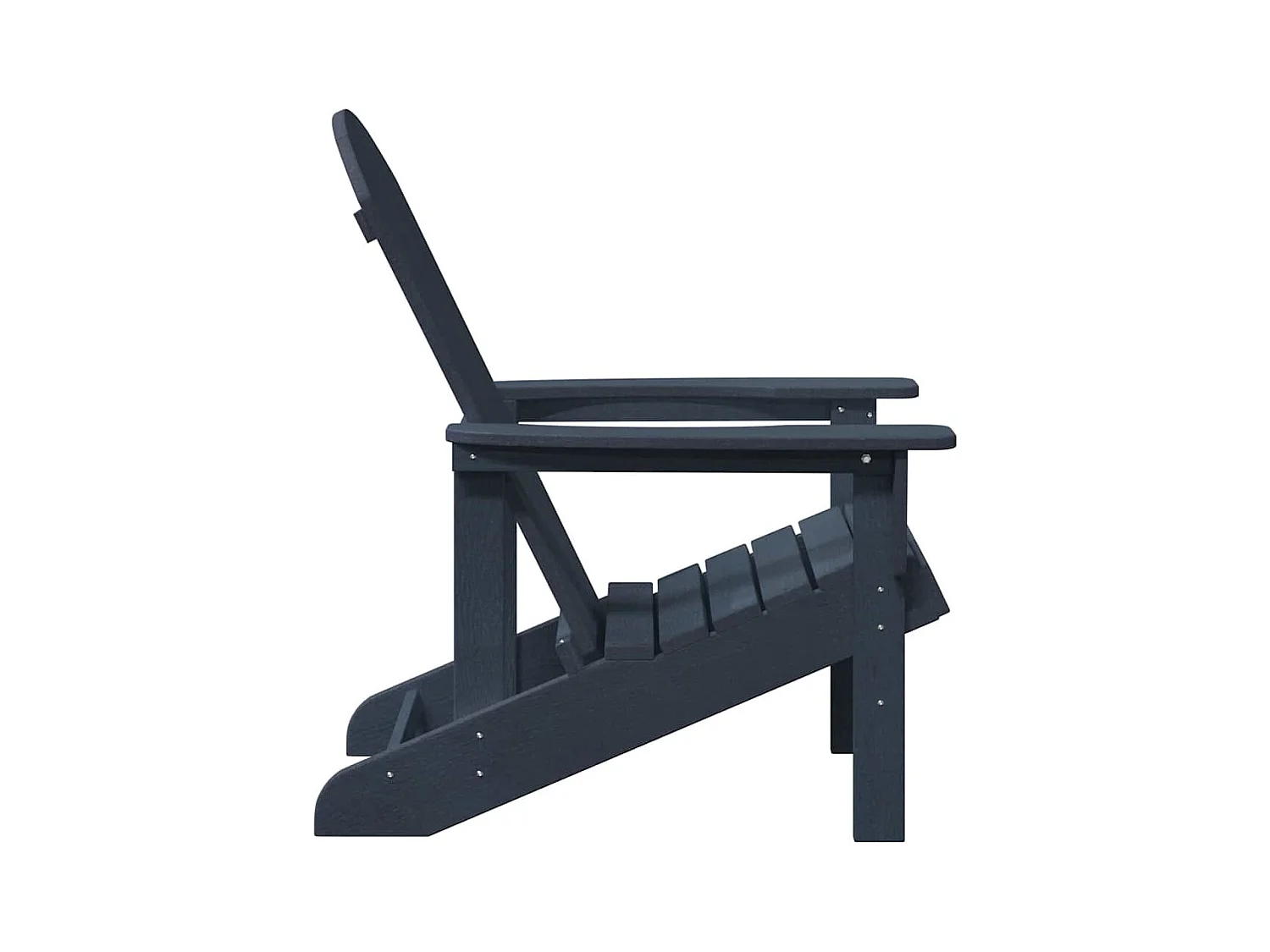 Chaise Adirondack bleu marine 74x82x91 cm HDPE