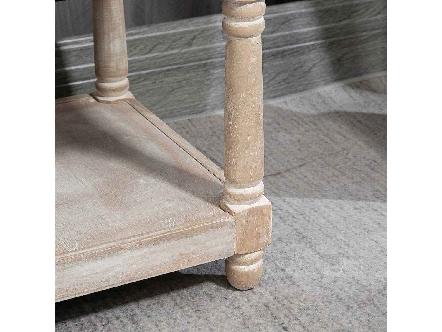 Banc à chaussures avec rangement, assise rembourrée, pieds en bois, tissu lin gris (115x40x48cm)