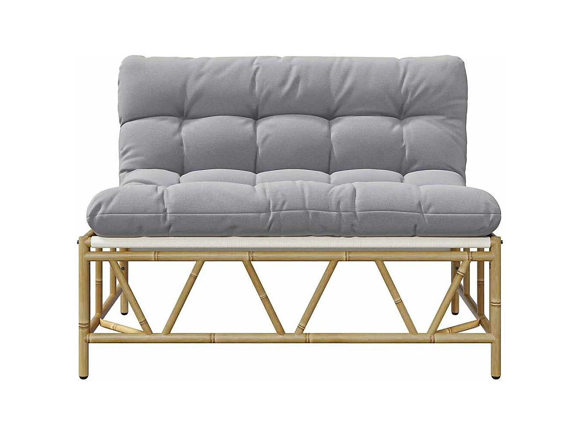 Panca da giardino con cuscino 110x80x71 cm in acciaio