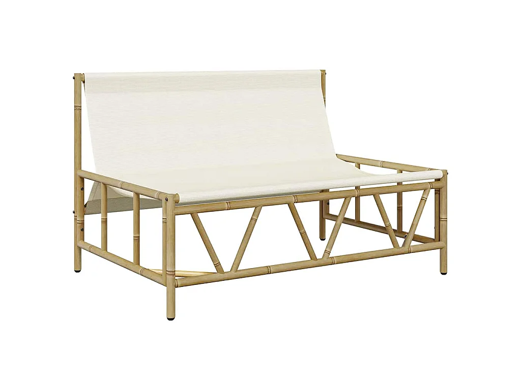 Gartenbank mit Kissen 110x80x71 cm aus Stahl