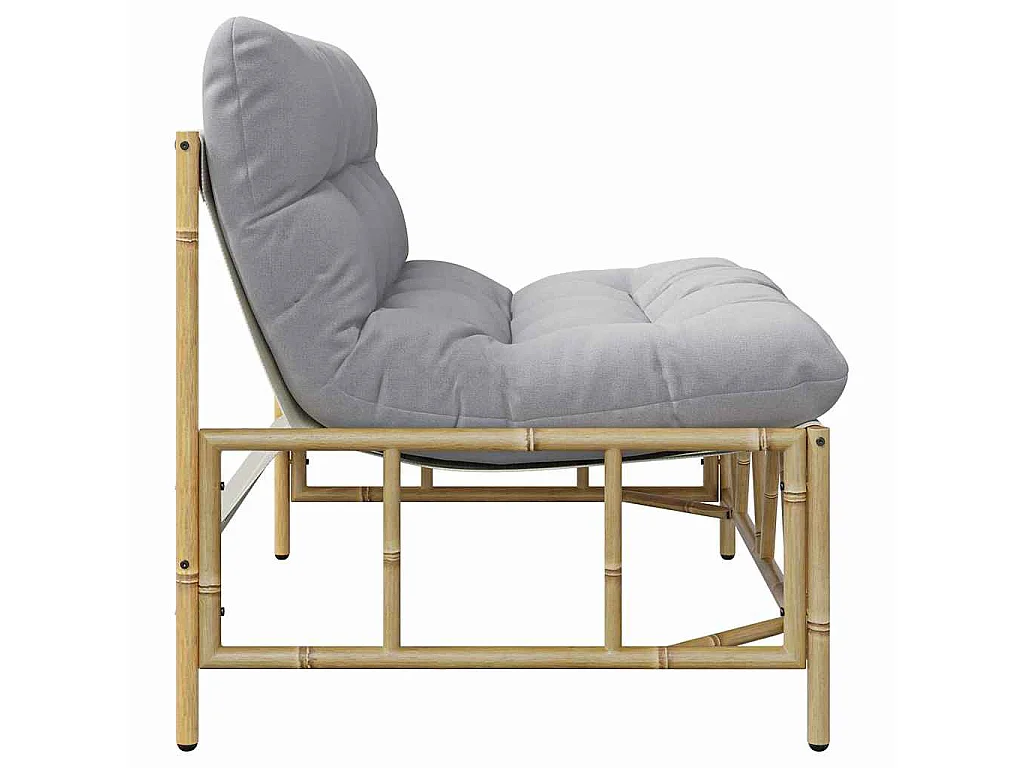 Gartenbank mit Kissen 110x80x71 cm aus Stahl