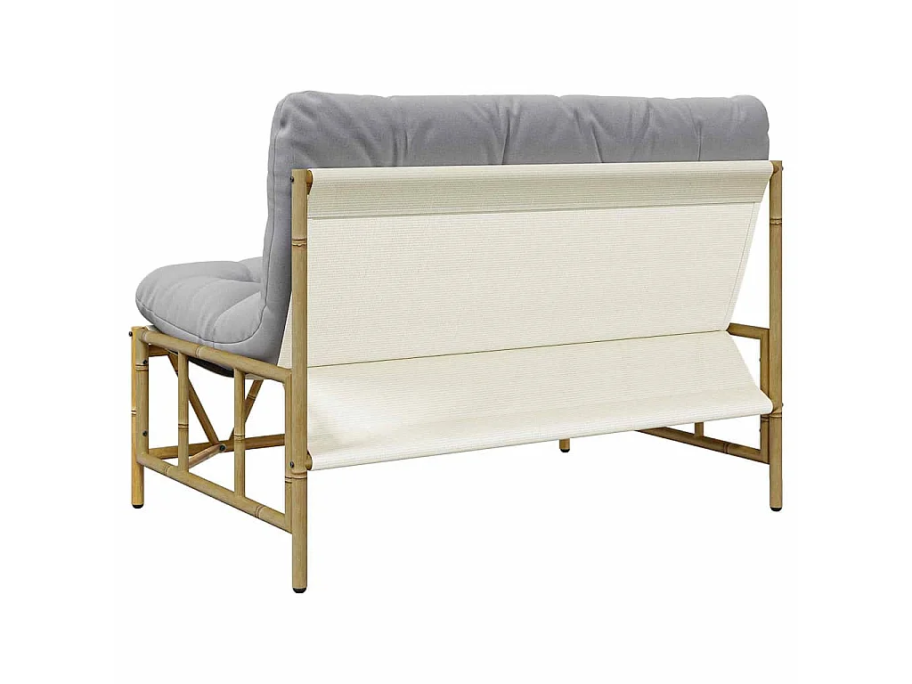 Gartenbank mit Kissen 110x80x71 cm aus Stahl