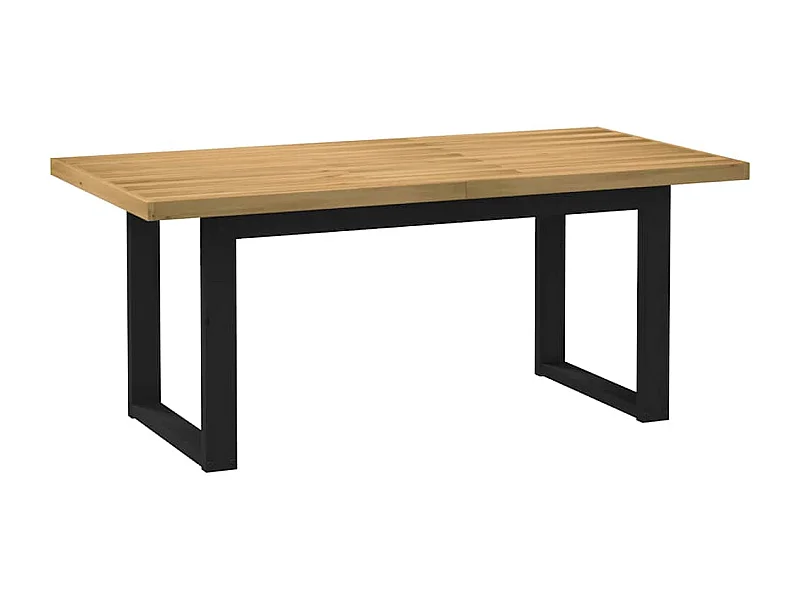 Mesa de comedor NOAIN patas en U 180x90x75cm pino macizo