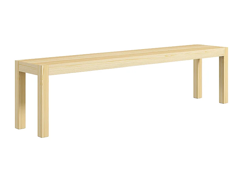 3-Sitzer Küchenbank, Kiefernholz, natur (175x33x45 cm)