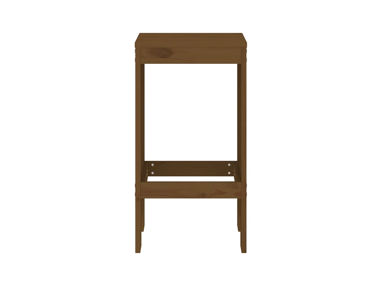 Set di 2 sgabelli, marrone miele, 40x36x75 cm, legno di pino massello