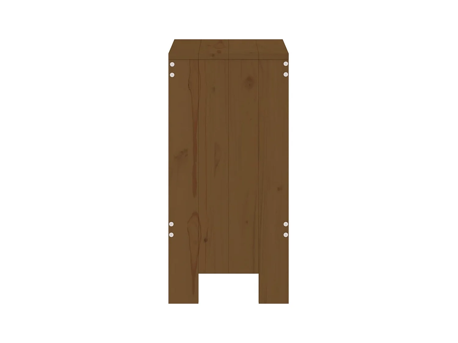 Set di 2 sgabelli, marrone miele, 40x36x75 cm, legno di pino massello