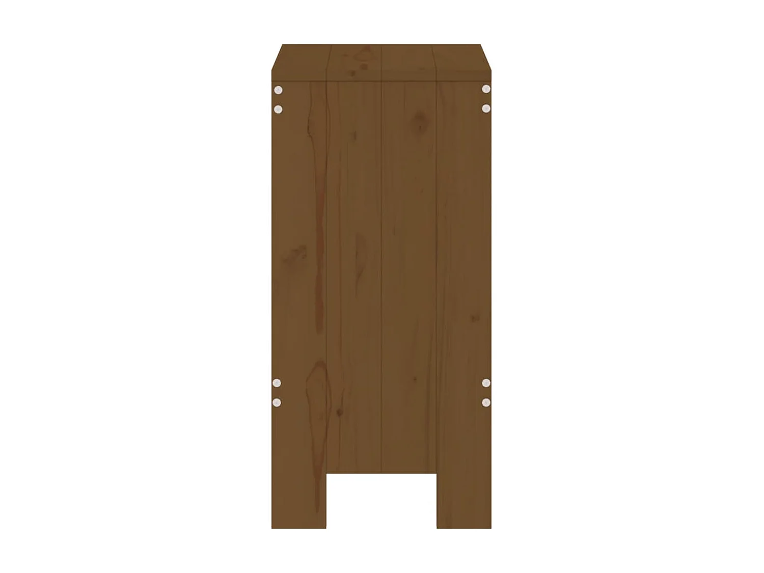 Set van 2 krukken, honingbruin, 40x36x75 cm, massief grenenhout