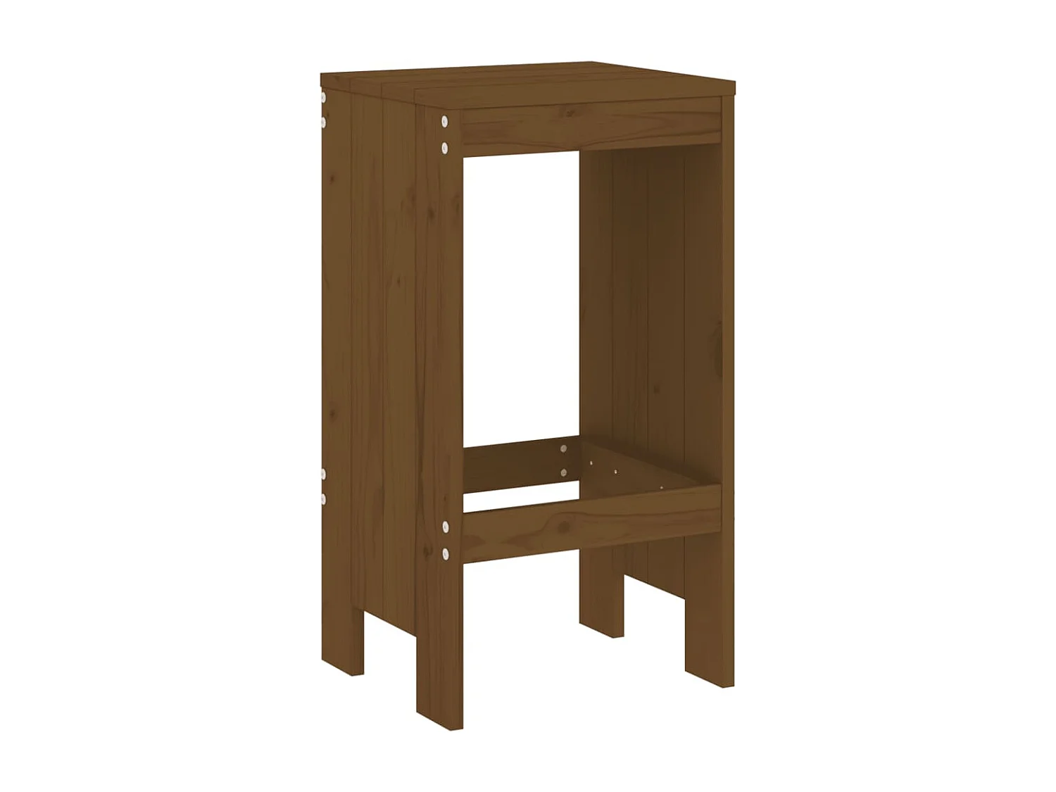 Set van 2 krukken, honingbruin, 40x36x75 cm, massief grenenhout