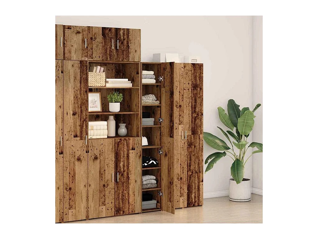 Meuble vieux bois 30x42.5x185 cm Bois d'ingénierie