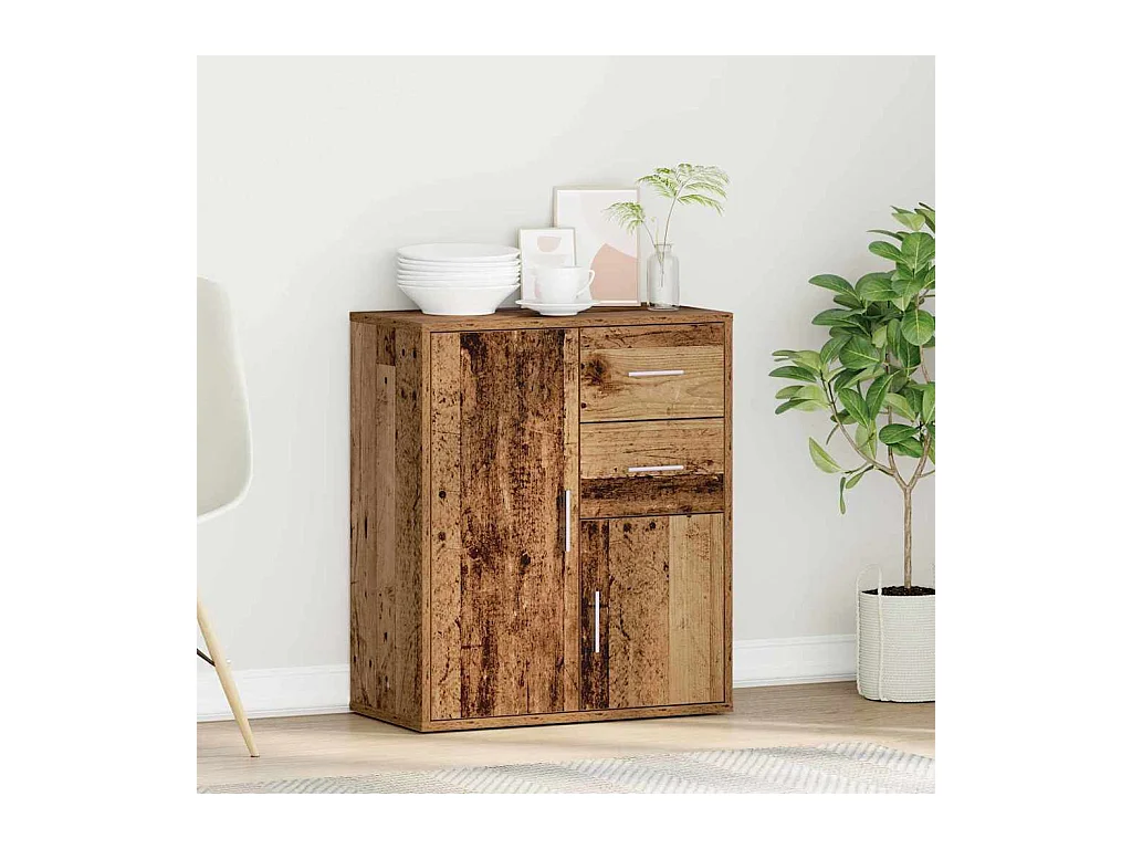 Credenza con cassetto Legno vecchio 60 x 31 x 70 cm Legno composito