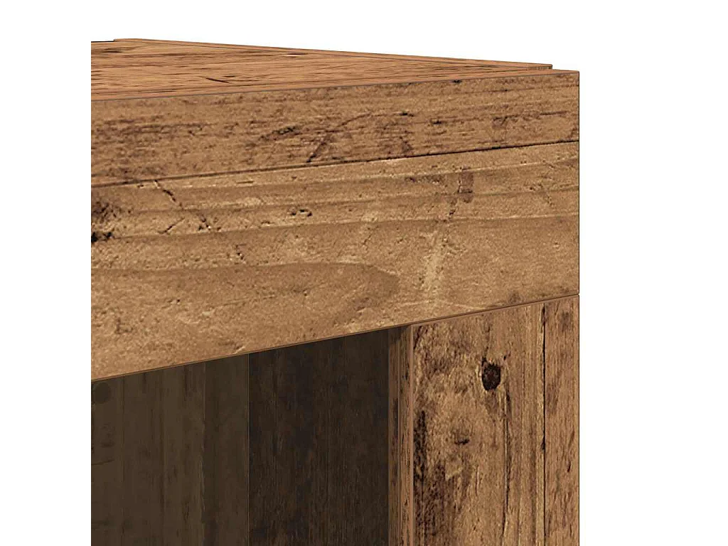 Buffet en bois ancien 69.5x34x180 cm en bois reconstitué