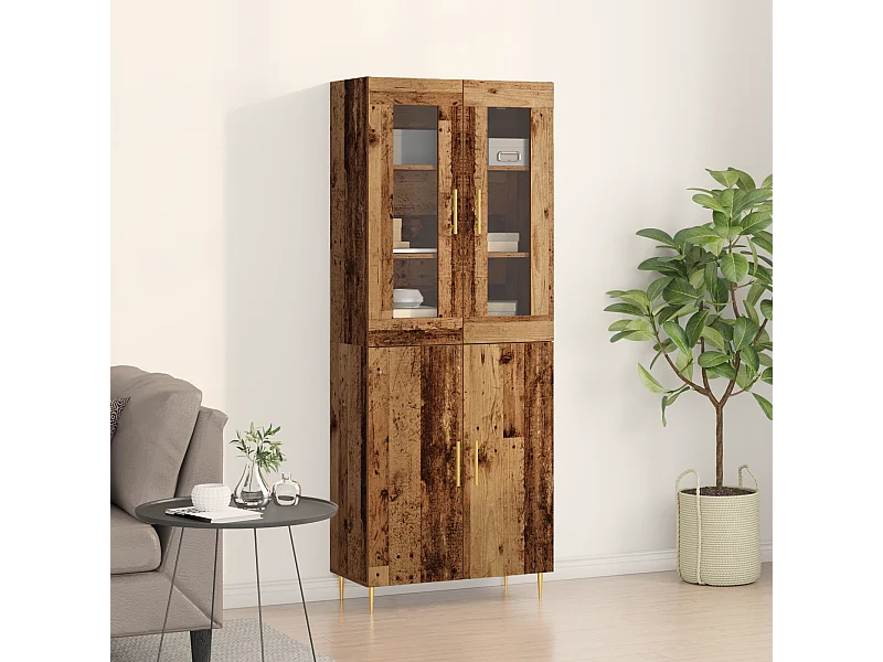 Antikes Sideboard aus Holz 69,5 x 34 x 180 cm aus rekonstituiertem Holz