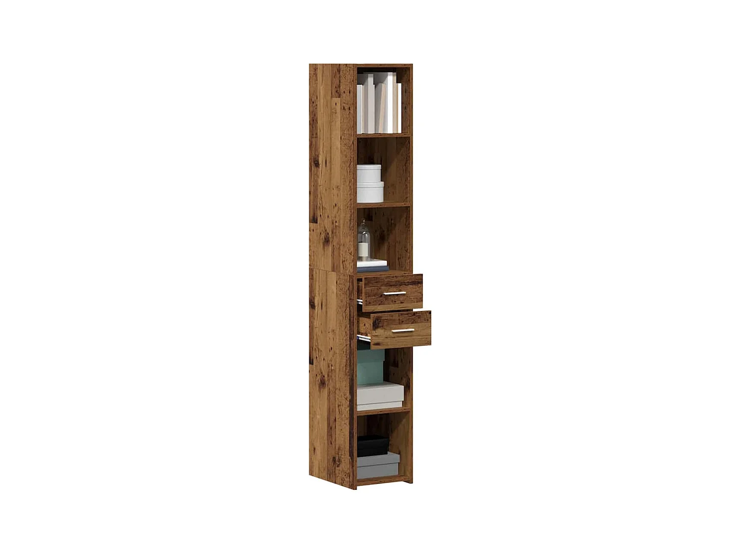 Highboard en bois ancien 30x42,5x185 cm en bois stratifié