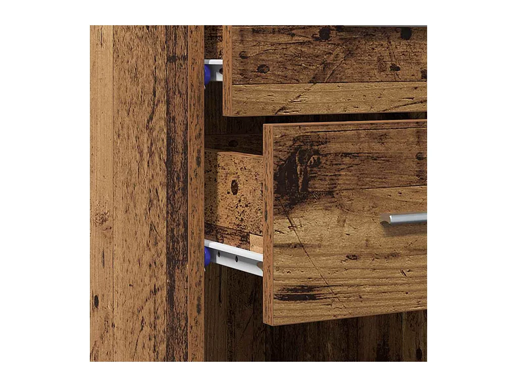 Highboard en bois ancien 30x42,5x185 cm en bois stratifié