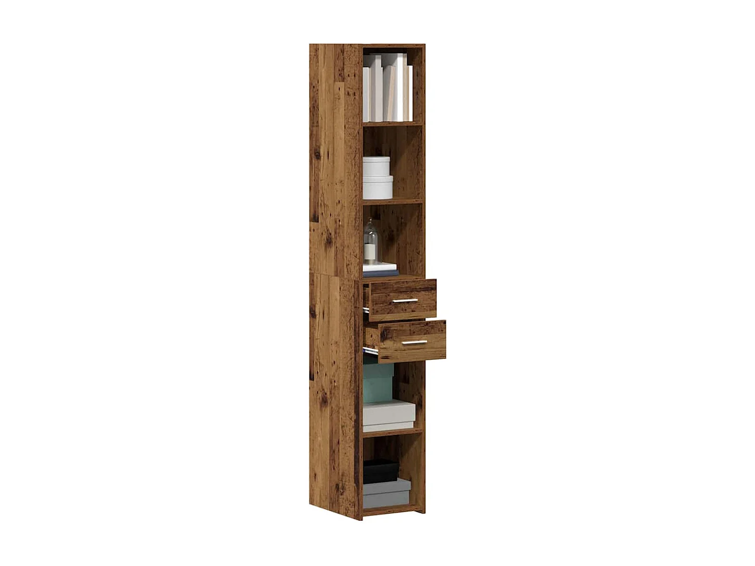 Highboard en bois ancien 30x42,5x185 cm en bois stratifié