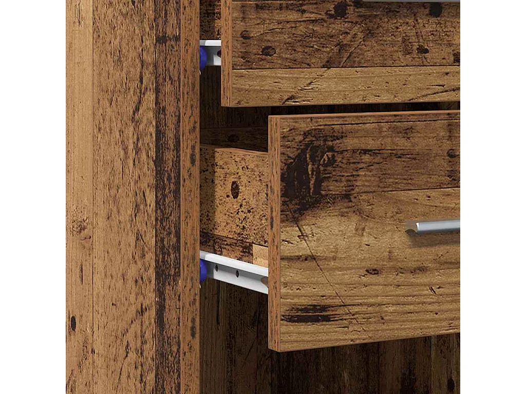 Highboard en bois ancien 30x42,5x185 cm en bois stratifié