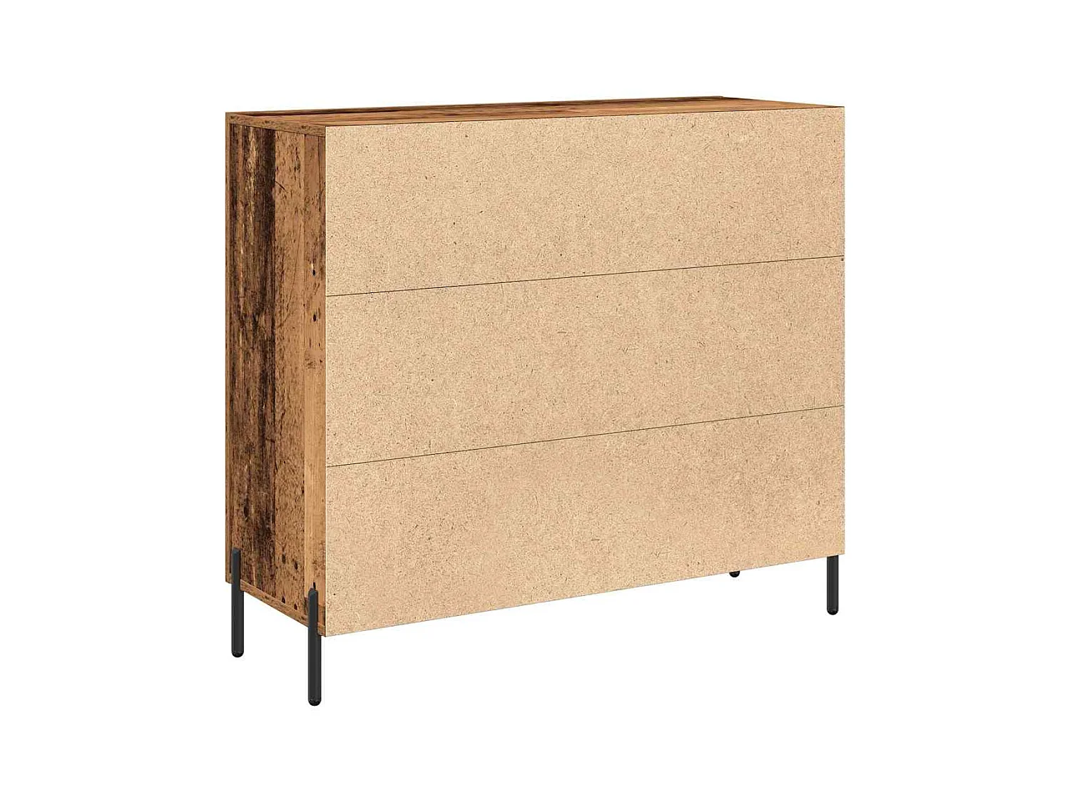 credenza in legno invecchiato 90x34x80 cm in legno ingegnerizzato
