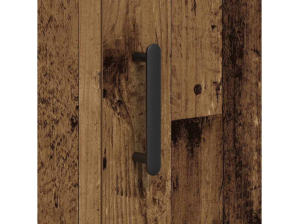 credenza in legno invecchiato 90x34x80 cm in legno ingegnerizzato