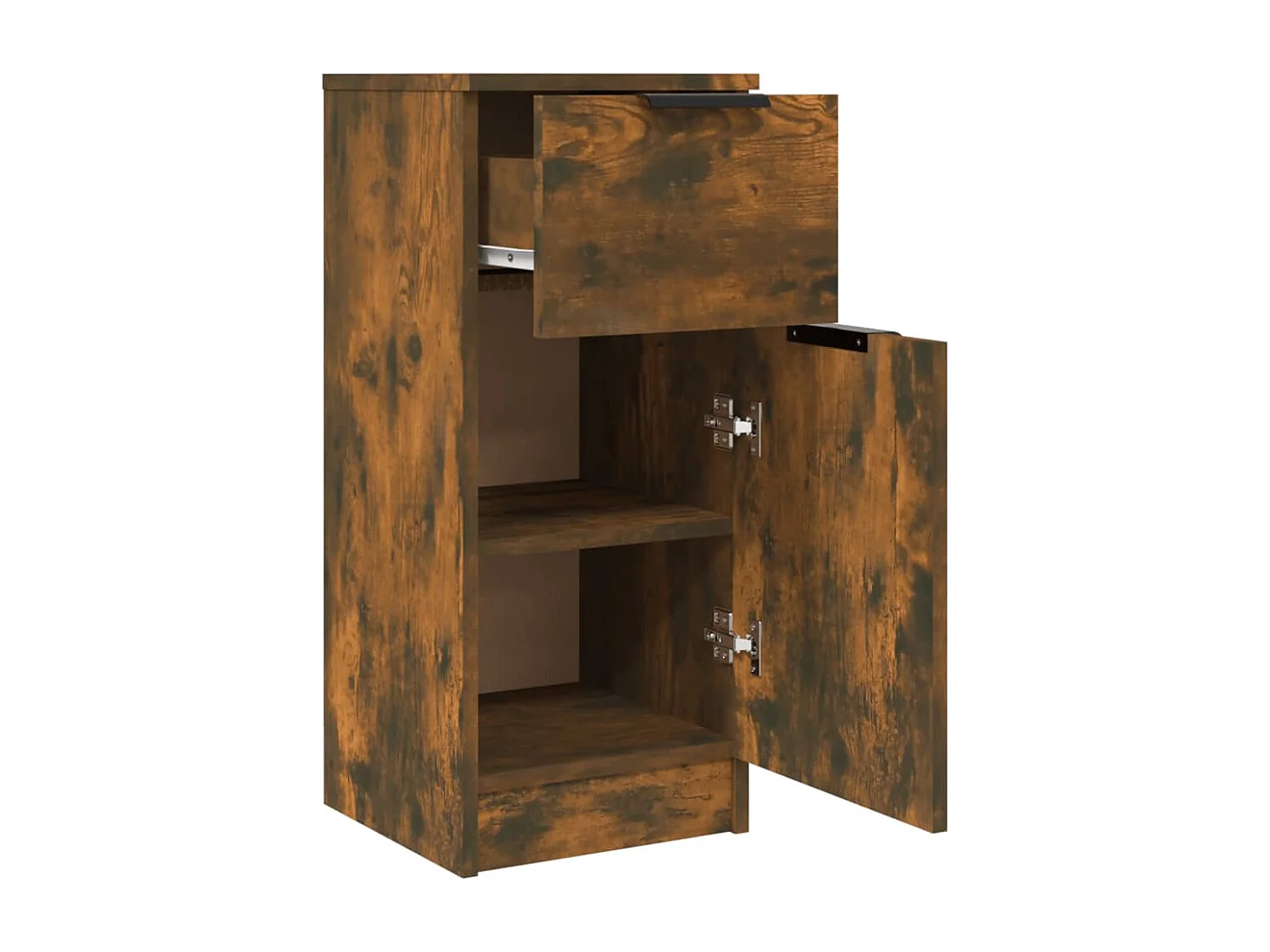 Gerookt Eiken Dressoir 30x30x70 cm Engineered Wood