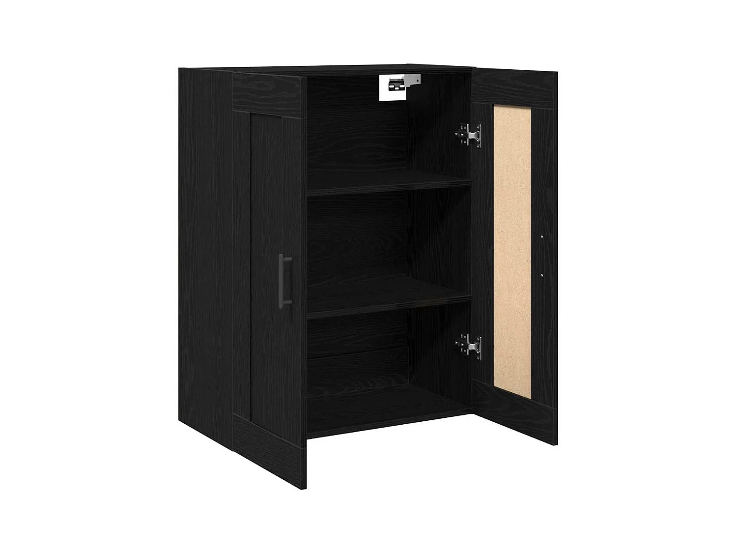 Armadio Rovere Nero 69,5x34x90 cm Truciolare