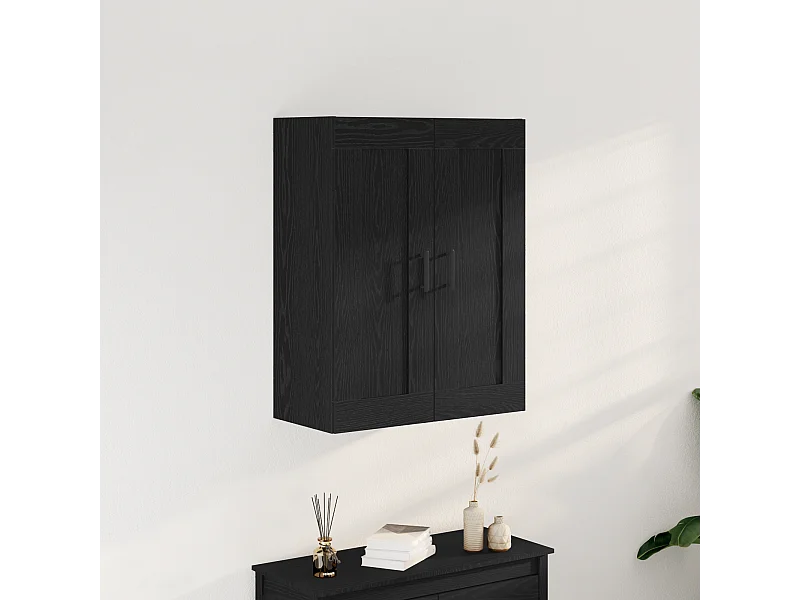 Zwarte Eiken Kledingkast 69,5x34x90 cm Spaanplaat