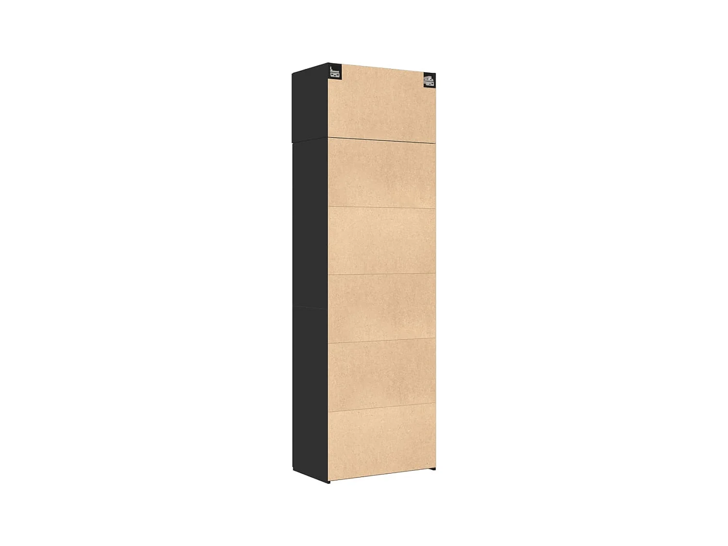 Armoire de rangement noir 70x42,5x225 cm bois d'ingénierie