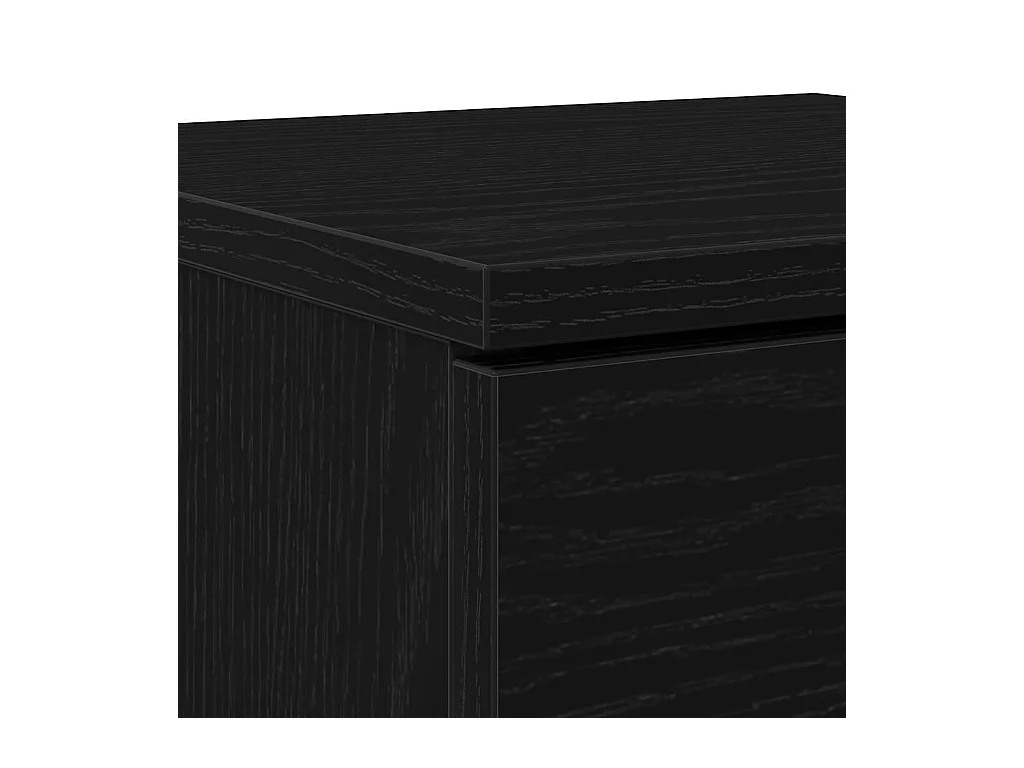 Buffet Chêne Noir 30x30x70 cm Bois d'ingénierie