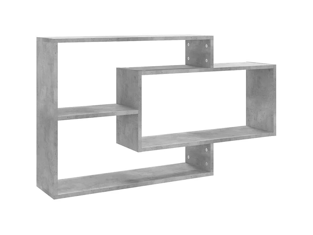 Étagères murales Gris béton 104x20x58,5 cm Bois d'ingénierie