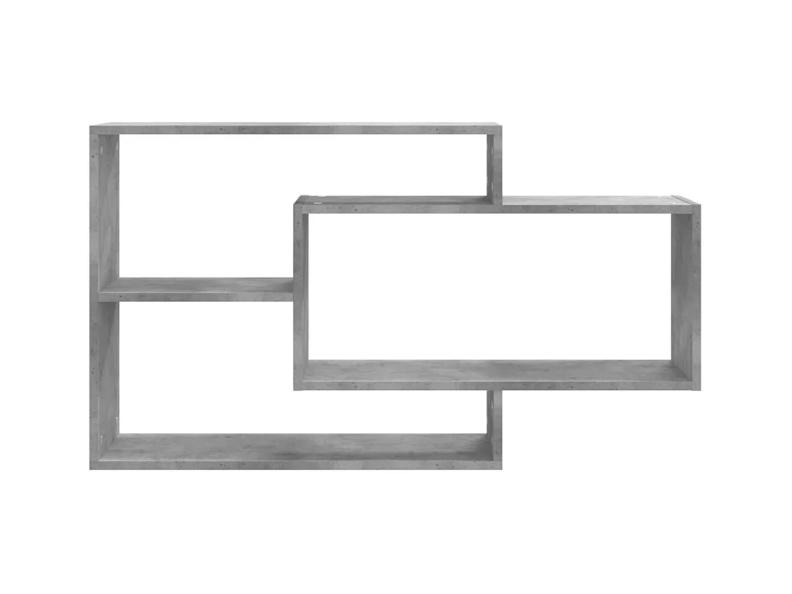 Étagères murales Gris béton 104x20x58,5 cm Bois d'ingénierie