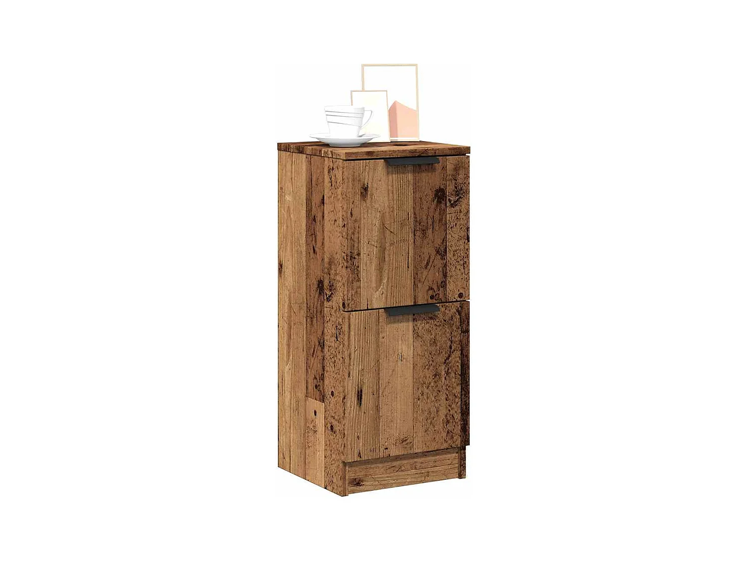 Buffets 2 pcs vieux bois 30x30x70 cm bois d'ingénierie