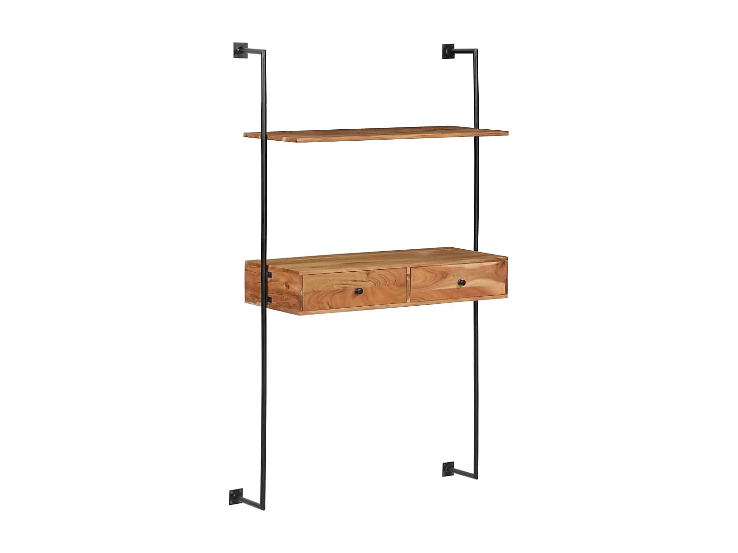 Bureau mural 90x40x170 cm Bois d'acacia solide